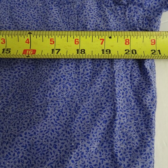 Rodd and Gunn Sports Fit Blue Leaf Print Button Up Long Sleeve Shirt Men Size M - Picture 9 of 13